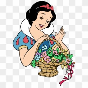 Disney Springtime Clip Art 3 Disney Clip Art Galore - Snow White With Flowers, HD Png Download - springtime png
