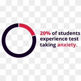 Test Taking Anxiety - Circle, HD Png Download - 20% png