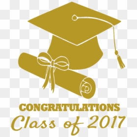 Graduation, HD Png Download - graduation class of 2017 png
