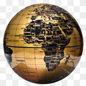 Black Gold Earth Logo, HD Png Download - globe png