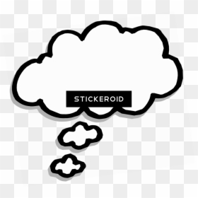 Transparent Background Thinking Cloud Png, Png Download - thought bubble png