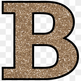 Glitter Gold Letter B, HD Png Download - sparkles png