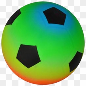 Rainbow Soccer Ball Png, Transparent Png - soccer ball png