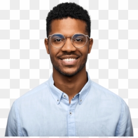 Eye Glasses Young Man, HD Png Download - person png
