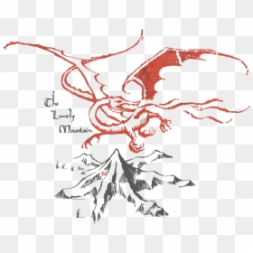 Smaug And The Lonely Mountain, HD Png Download - mountain png