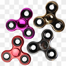 Metallic Fidget Spinner Pink, HD Png Download - fidget spinner png