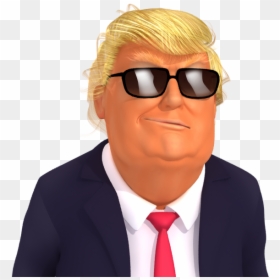 Donald Trump Doing Hype, HD Png Download - deal with it glasses png