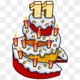 11 Birthday Cake Png, Transparent Png - birthday cake png
