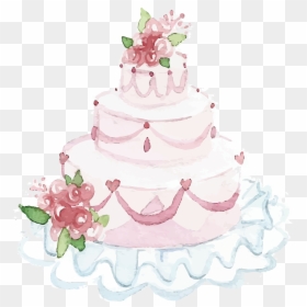Wedding Cake Vector Png, Transparent Png - birthday cake png