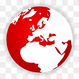 Red World Logo Png, Transparent Png - world png
