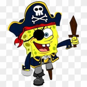 Spongebob With Eye Patch, HD Png Download - spongebob png