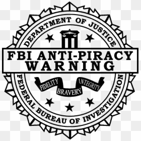 Symbols Of The Federal Bureau Of Investigation, HD Png Download - fbi anti piracy warning png