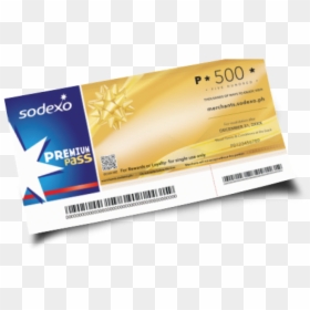 Sodexo Premium Pass Gift Certificate - Sodexo Premium Pass 100, HD Png Download - sodexo png