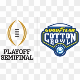 Playoff Semifinal At The Goodyear Cotton Bowl Classic - College Football Playoff Semifinal Logo, HD Png Download - college football playoff logo png