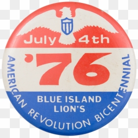 Bicentennial Blue Island Lion"s Club Event Button Museum - Emblem, HD Png Download - lions club png