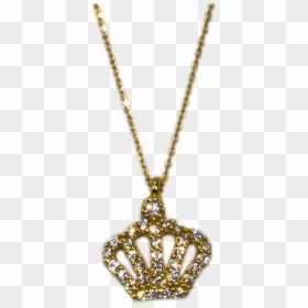 Altın Kral Taç Kolye - Locket, HD Png Download - kral tacı png