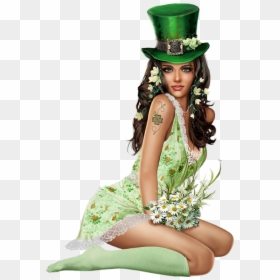 Model 3d Girl Png , Png Download - St Patrick's Girl Transparent, Png Download - femme png