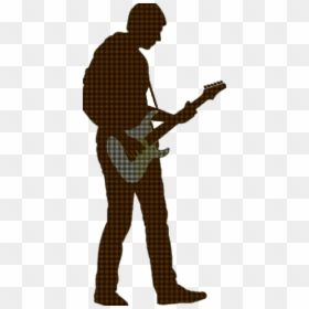 Person Playing Guitar Silhouette Png, Transparent Png - muñequitas png hipster