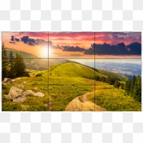 Sharp - Rainbow In Hillside, HD Png Download - video wall png
