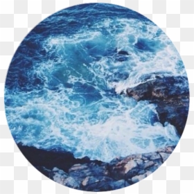 Ocean Tumblr Aesthetic Blue Tumblrblue - Aesthetic Blue Ocean, HD Png Download - tumblr photography png