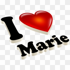 Marie Heart Name Transparent Png - Love You Krishna Name, Png Download - marie png