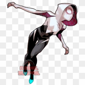Spider Woman Gwen Stacy Drawings Spider Verse, HD Png Download - spider-gwen png