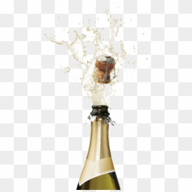 Champagne Sparkling Wine Bottle Fizz - Transparent Champagne Bottle Popping, HD Png Download - fizz png