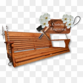 Wooden Porch Swing Beautiful Red Oak Wood Porch Swing - Swing, HD Png Download - red oak png