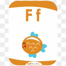Flashcard Letter F Fish - Nodee Happy Step Alphabet Letters, HD Png Download - flash cards png