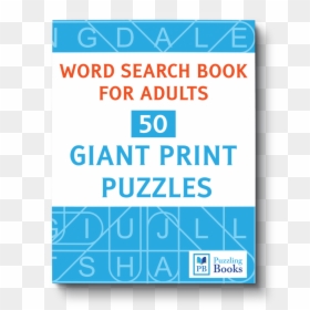 Giant Print Adult Word Search Puzzle Book - Parallel, HD Png Download - word search png