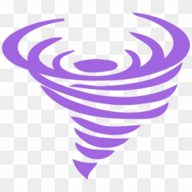 Purple Cartoon - Tornado Clip Art, HD Png Download - fire tornado png
