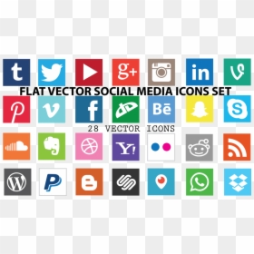 Icon, HD Png Download - flat social media icons png