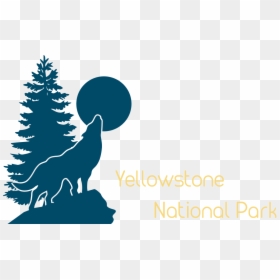 Logo - Pine Tree Vector Png, Transparent Png - yellowstone national park sign png