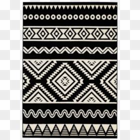 Rug Patterns Black And White Png, Transparent Png - black rug png