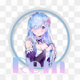 Zero #rem Cutee - Cute Anime Girls With Blue Hair, HD Png Download - re zero logo png
