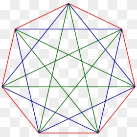 Heptagon Diagonals, HD Png Download - septagram png