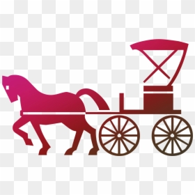 Horse And Buggy Clip Art Carriage Horse-drawn Vehicle - Horse And Carriage Cartoon, HD Png Download - amish png
