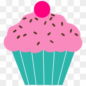Pink Cupcake Svg Clip Arts - Transparent Background Cute Cupcake Clipart, HD Png Download - cupcake silhouette png