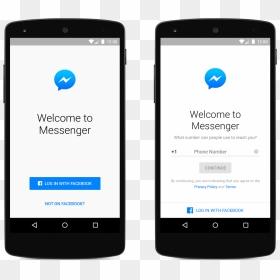 Messenger Sign Up Android - Facebook Messenger Login, HD Png Download - facebook sign png