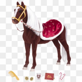 Winter Wonder Holiday Horse With Accessories - Our Generation Christmas Horse, HD Png Download - christmas toy png