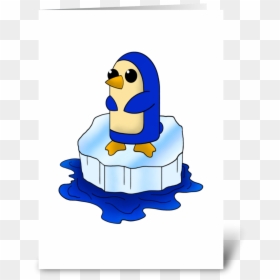 Adorable Baby Penguin Greeting Card - Cartoon, HD Png Download - baby penguin png