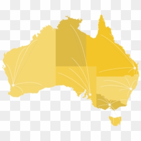 Aus Map V3 - Australia Flag In Country, HD Png Download - fast delivery png