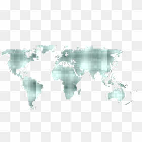World Map Dotted Green - World Map Dotted Png, Transparent Png - green world png