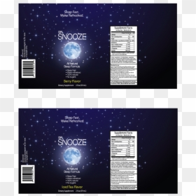 Snooze Bottle Label, HD Png Download - bottle label png