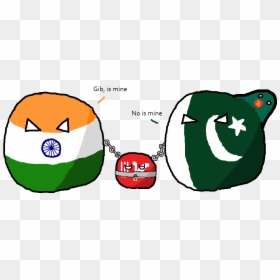 Polandball Wiki - Pakistan Vs India Countryballs, HD Png Download - pakistan png
