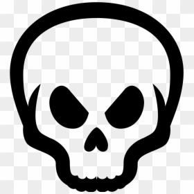 19 Symbol Vector Skull Huge Freebie Download For Powerpoint - Skull Icon White Background, HD Png Download - bone vector png