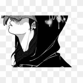 Http - Anime - Boys - Aesthetic Anime Mask , Png Download - Black And White Aesthetic Anime Boy, Transparent Png - http png