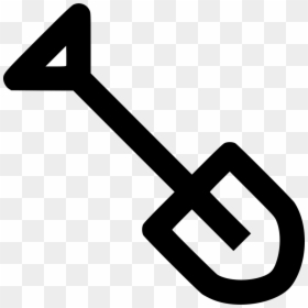Shovel - Shovel Icon White Png, Transparent Png - shovel icon png