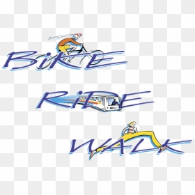 Bike Ride Walk Logo Png Transparent - Walk & Bike Logos, Png Download - bike ride png