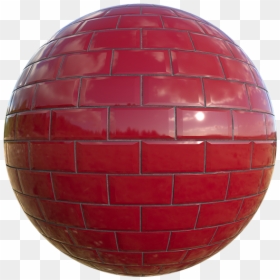 Shiny Red Brick Texture For Wall Decoration, Seamless - Sphere, HD Png Download - seamless brick texture png